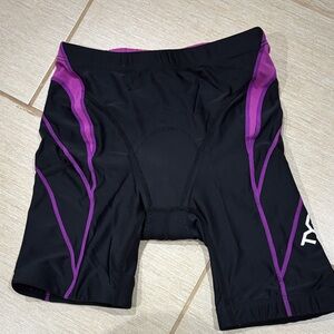TYR Purple and Black Triathlon Shorts